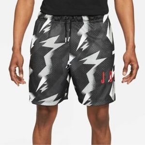 Nike Men's Air Jordan Jumpman Back/Multi Printed Mesh Shorts